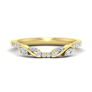 Curved Vine Women Wedding Band